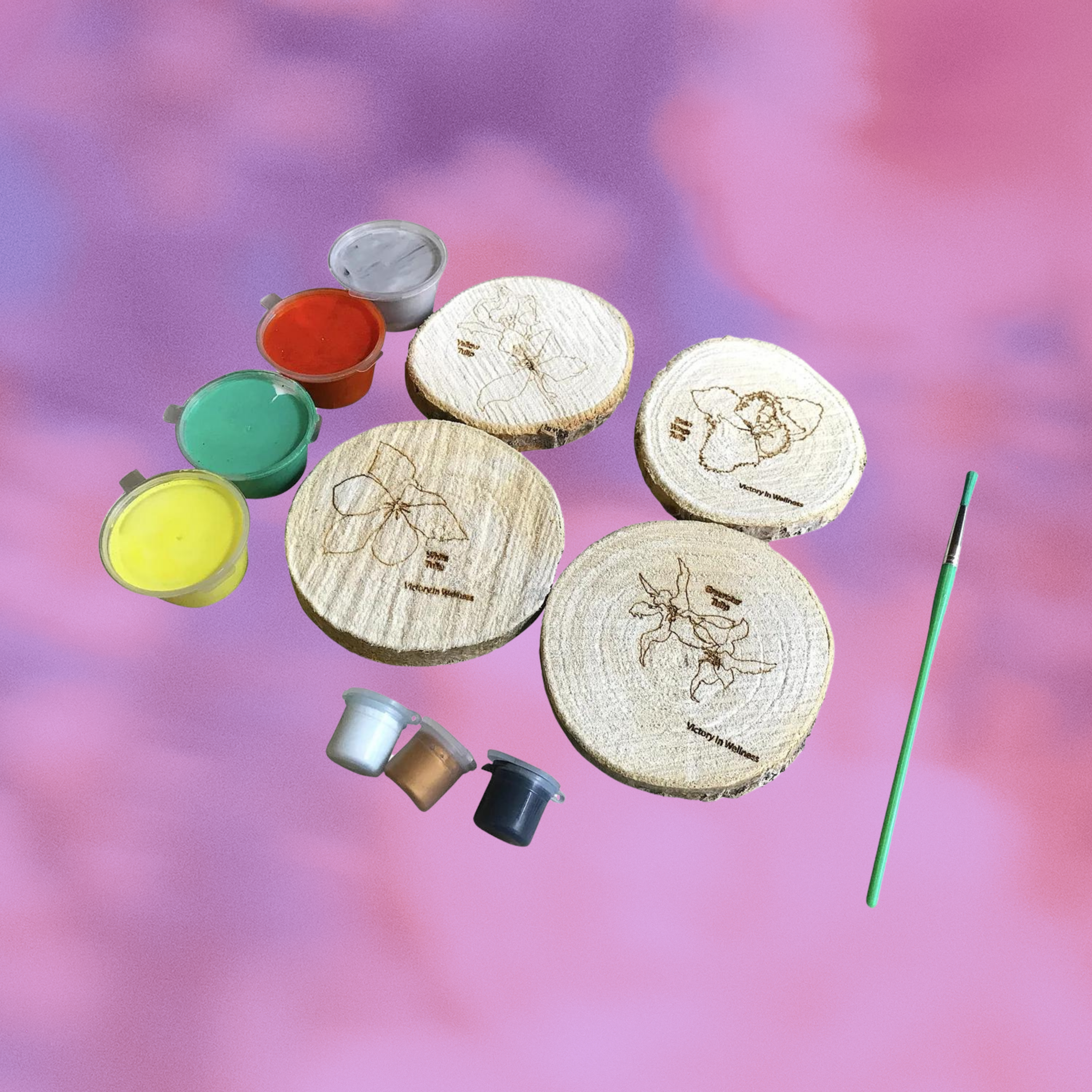 Willow Botanical Coloring Coasters